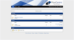 Desktop Screenshot of forums.flowcentric.com